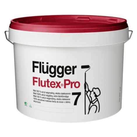 FLÜGGER FLUTEX PRO 7 - Vysoko krycia umývateľná interiérová farba biela 2,8 L