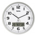 Hama 186333 Extra, nástenné hodiny riadené rádiovým signálom, s dátumom a teplotou