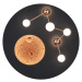 LED stropné svietidlo v čierno-bronzovej farbe ø 50 cm Zodiac – Trio