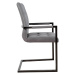 LuxD 18232 Jedálenská stolička vintage English šedá s operadlom