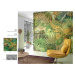 Marburg Kvalitná vysoko odolná tapeta zelené LISTY S ORNAMENTMI Zvoľte rozmer: 265 cm x 270 cm