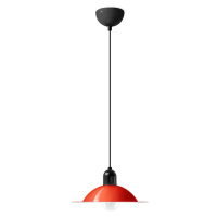 Závesná lampa Stilnovo Lampiatta LED, Ø 28 cm, koralová