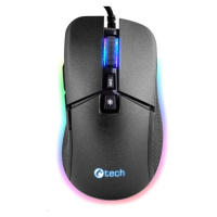 C-TECH herná myš Dawn, casual gaming, 6400 DPI, RGB podsvietenie, USB