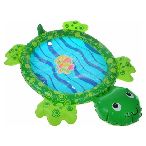 Zábavná vodná podložka korytnačka nafukovacia 84x61cm s doplnkami 5ks v krabici Teddies