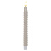 Súprava 2 béžových voskových LED sviečok Star Trading Flamme Swirl Antique, výška 25 cm