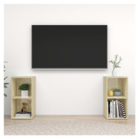 vidaXL TV skrinky 2 ks dub sonoma 72x35x36,5 cm drevotrieska