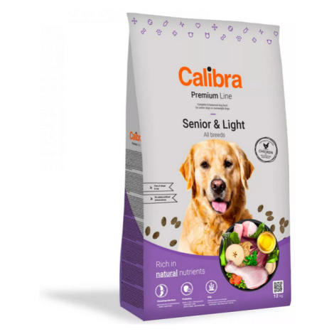 Calibra Premium Line Dog Senior & Light granule pre psy 12kg