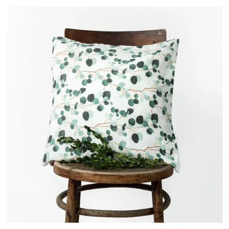 Ľanová obliečka na vankúš 40x40 cm Eucalyptus – Linen Tales