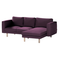 Dekoria Poťah na sedačku Norsborg s ležadlom - 3 os., fialová, 231 x 88/157 x 85 cm, Living, 161