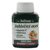 MEDPHARMA Jablčný ocot, vitamín C, vláknina, chróm 60 + 7 tabliet ZADARMO