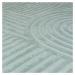 Tyrkysovomodrý vlnený koberec Flair Rugs Zen Garden, 160 x 230 cm