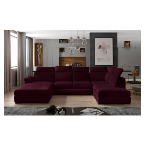 Expedo Rozkladacia sedačka do U VANELLA, 330x102x216, mat velvet 68, ľavá