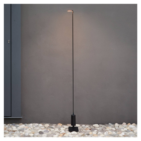Luceplan LED chodníkové svetlo Flia, výška 75 cm, čierne, plast