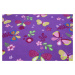 Dětský kusový koberec Motýlek 5291 fialový - 95x200 cm Vopi koberce