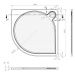 GELCO - ARCA sprchová vanička z liateho mramoru, štvrťkruh 100x100cm, R550 PA551