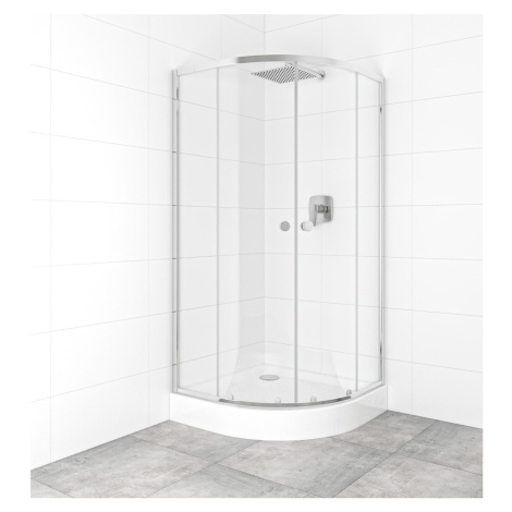Set sprchovacieho kúta a vaničky, štvrťkruh 90x90 cm Multi Basic SIKOBKMUS90CRT SAT