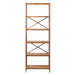 Regál z dubového dreva v prírodnej farbe 70x198 cm X-Shelf – Unique Furniture