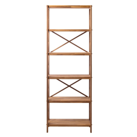 Regál z dubového dreva v prírodnej farbe 70x198 cm X-Shelf – Unique Furniture