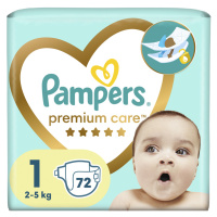 PAMPERS Premium Care Plienky jednorázové 1 (2-5 kg) 72 ks