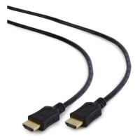 GEMBIRD CABLEXPERT HDMI-HDMI kábel 3 m, 1.4, M/M tienené, pozlátené kontakty, CCS, ethernet, čie