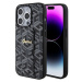 Guess PU Grip Stand G Cube Zadný Kryt pre iPhone 15 Pro Max Black