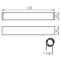 ALIN 4LED 1X60-B   Svietidlo pre T8 LED