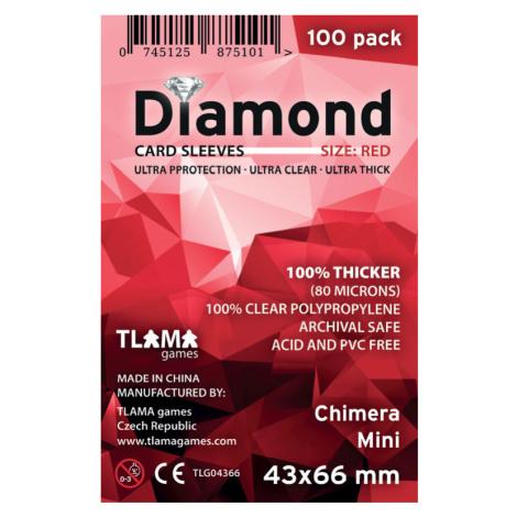 TLAMA games Obaly na karty Diamond Red: Chimera Mini (43x66 mm)