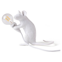 Stolová LED lampa Mouse Lamp USB stojacia biela