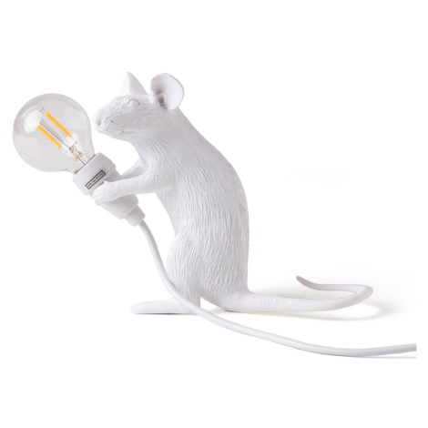 Stolová LED lampa Mouse Lamp USB stojacia biela SELETTI