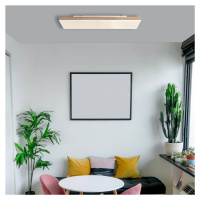 LED stropné svietidlo Doro, dĺžka 80 cm, tmavé drevo, drevo, CCT