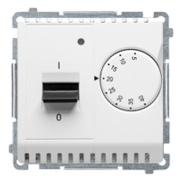 Termostat priestorový 16A/230V (SS) biela SIMON Basic (simon)