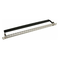 Univerzálny modulárny neosadený patch panel 24 0,5U SX24HDM-0-STP-SL-UNI (SOLARIX)