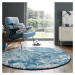 Kusový koberec Cocktail Wonderlust Dark blue kruh - 160x160 (průměr) kruh cm Flair Rugs koberce