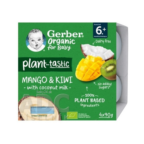 Gerber Organic Rastlinný dezert Mango a kiwi