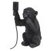 Čierna stolová lampa (výška 34 cm) Monkey - Light & Living