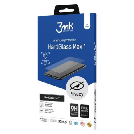 3mk tvrdené sklo HardGlass MAX Privacy pre Apple iPhone 11 Pro Max, čierna