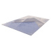 Svetlomodrý vlnený koberec 160x240 cm Folds – Agnella