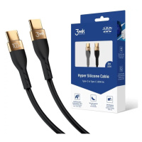 Kábel 3MK HyperSilicone Cable USB-C 2m 100W Black