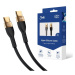 Kábel 3MK HyperSilicone Cable USB-C 2m 100W Black
