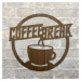 Moderný obraz do kuchyne - Coffe Break, Orech