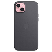 Apple Originál Tkaninový kryt FineWoven s MagSafe pre iPhone 15 Plus Black, MT423ZM/A