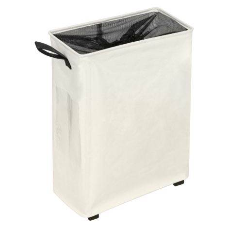 Skladací kôš na bielizeň s kolieskami, béžová, PRIOR Tempo Kondela