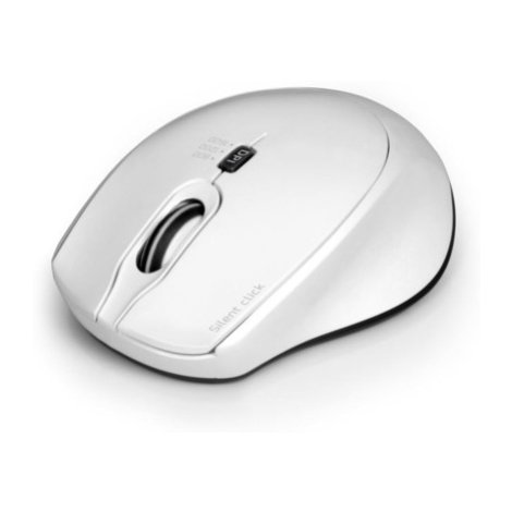 PORT CONNECT bezdrôtová myš SILENT 1600DPI, biela