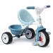 Trojkolka s voľnobehom Be Move Tricycle Blue Smoby s vodiacou tyčou a EVA kolesami modrá od 15 m
