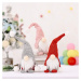 Vianočný škriatok ELF 048 - 33 cm červeno-sivý