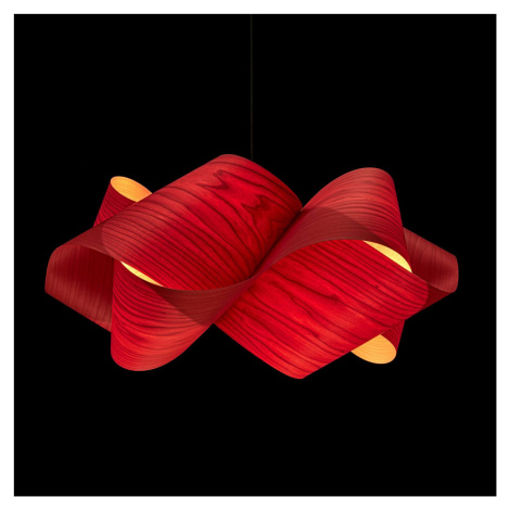 LZF Swirl závesná, kábel čierna Ø 54 cm červená LZF LamPS
