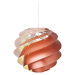 LE KLINT Swirl 3 Small – závesná lampa v medenej
