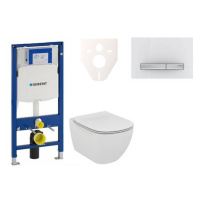 Cenovo zvýhodnený závesný WC set Geberit do ľahkých stien / predstenová montáž + WC Ideal Standa