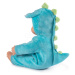 Bábika v kostýme Dinosaurus Minikiss Croc Smoby modrý so zvukom ‚cmuk’ s mäkkým telíčkom od 12 m