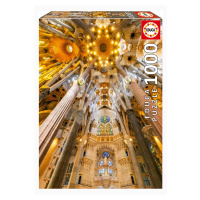 Puzzle Sagrada Família Interior Educa 1000 dielov a Fix lepidlo